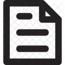 Document Sheet Text Icon