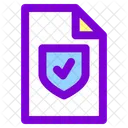Document Protected Document Secure File Icon