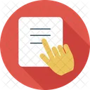 Document Hand Finger Icon
