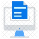 Document Sending Text Icon