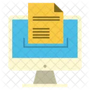 Document Sending Text Icon