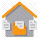 Working At Home Document Files Icon