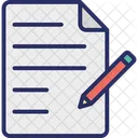 Document Pen Resume Icon