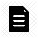 Document List Text Icon