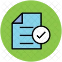 Document Checkmark Verified Icon