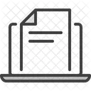 Document Laptop File Icon