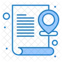 Document Map Pin Icon