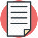 Document Text Sheet Icon