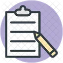 Document Writing Clipboard Icon