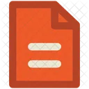 Document Text Sheet Icon
