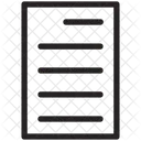 Document Sheet Text Icon