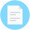 Document Sheet Text Icon
