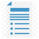 Document Text Lines Archive Icon