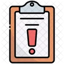 Clipboard Document Warninng Icon
