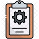 Clipboard Document Setting Icon