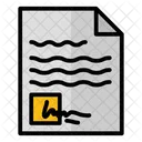 Document File Postage Stamp Icon