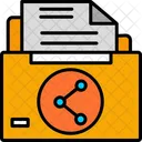 Document File Share File Icône