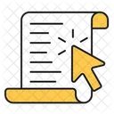 Document and cursor  Icon