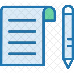 Document And Pen  Icon