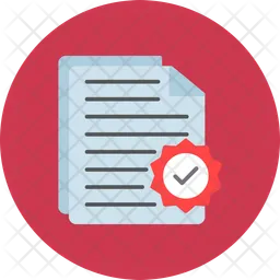 Document approval  Icon