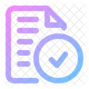 Document Approve Document Approved Icon