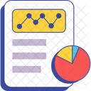 Document avec graphique à barres  Icône