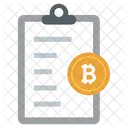 Document Bitcoin Fichier Bitcoin Document Icône