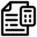 Document Calculation Math Finance Icon