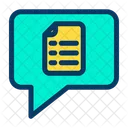 Document Chat Message Icon