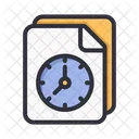 Document clock  Icon