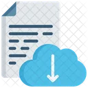 Document Cloud Download  Icon
