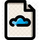 Document cloud-linéaire brisé  Icône