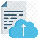 Document Cloud Upload  Icon