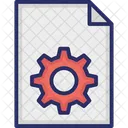 Document Cog File Cog File Optimized Icon