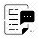 Document Comment  Icon