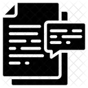 Commentaires De Documents Notes Fichiers Icon