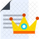 Document Crown  Icon