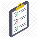 Document De Liste De Taches Document Approuve Liste De Controle Icône