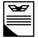 Document De Vol Document Horaire De Vol Icône