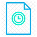 Document d'horloge  Icône