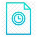 Document d'horloge  Icône