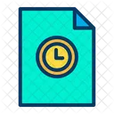 Document d'horloge  Icône