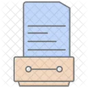 Document Drawer Lineal Color Icon Icon