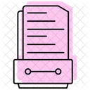 Document Drawer Color Shadow Thinline Icon Icon