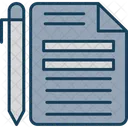 Modification De Document Document Modifier Icône