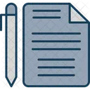 Modification De Document Document Modifier Icône