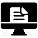 En Ligne Document Ecran LCD Icon