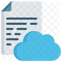 Document en nuage  Icône