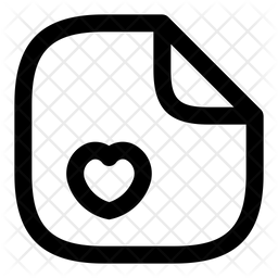 Document Favorite Icon - Download in Line Style