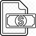 Document Financier Document Daffaires Document Icône